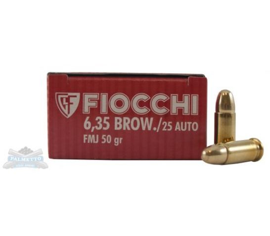 Fiocchi Shooting Dynamics .25ACP 50GR FMJ 50Rds