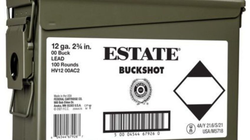 Federal Estate Buckshot 12 Gauge 9 Pellet 00 Buck 100-Rounds