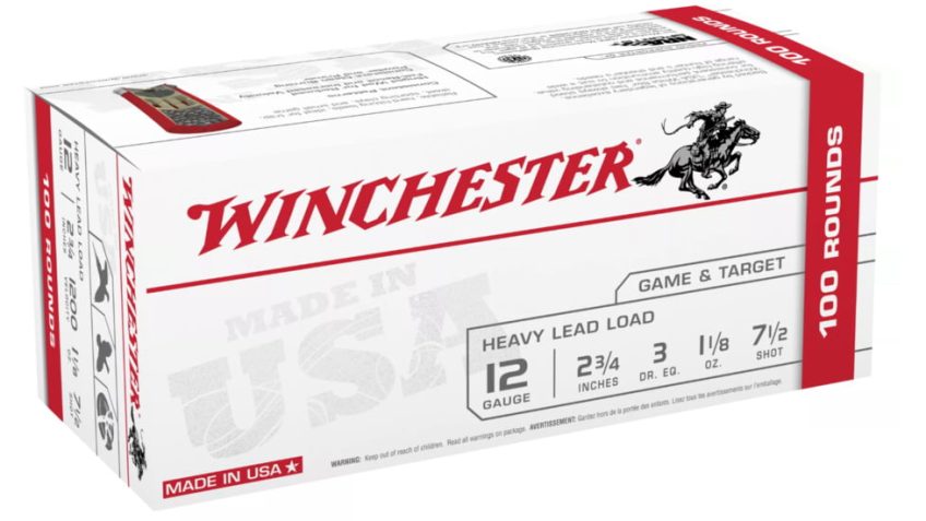 Winchester USA Game and Target Load Shotshell Ammo Value Pack – 12 Gauge – 2-3/4” – 7.5 Shot Size