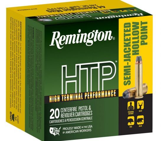 Remington HTP Handgun Ammo Brass .44 Rem Mag 240-Grain 20-Rounds SJHP