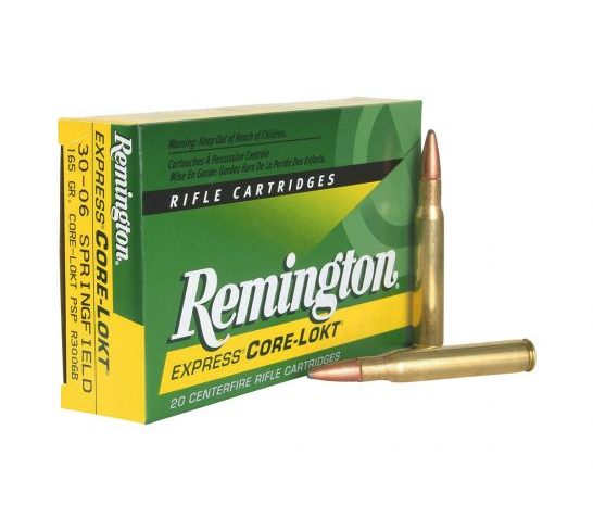 Remington Core-Lokt Brass .30-06 165-Grain 20-Rounds Core-Lokt Pointed Soft Point