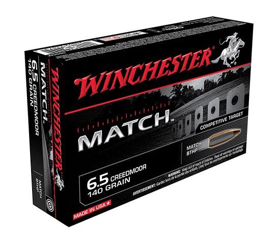 Winchester Match 6.5 Creedmoor 140GR BTHP 20Rds