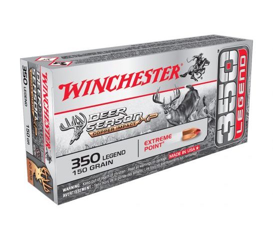 Winchester Deer Season XP Copper Impact Brass .350 Legend 150-Grain 20-Rounds CEP