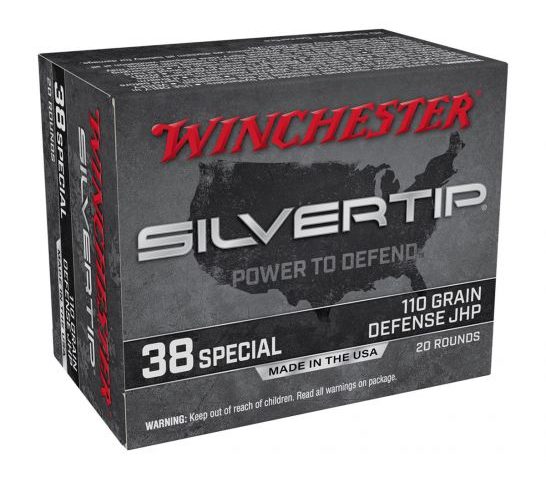 Winchester Silvertip Pistol 38 Special 110 Grain Hollow Point 20 RDs