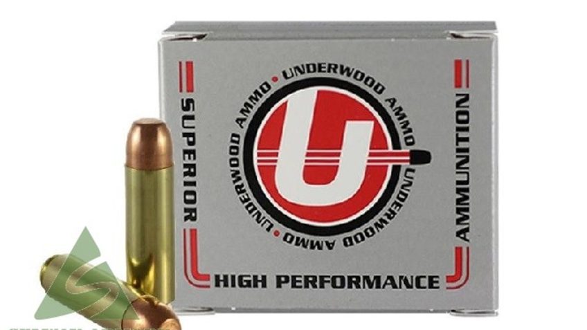 Underwood Ammo 50 Beowulf 350 Grain Full Metal Jacket Brass Cased Rifle Ammo, 20 Rounds, 557