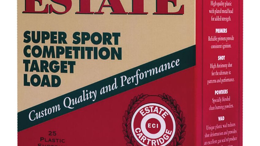 Estate Super Sport Competition Target Load 12 Gauge Ammo 2-3/4" #7.5 Lead Shot 1-1/8 Ounce