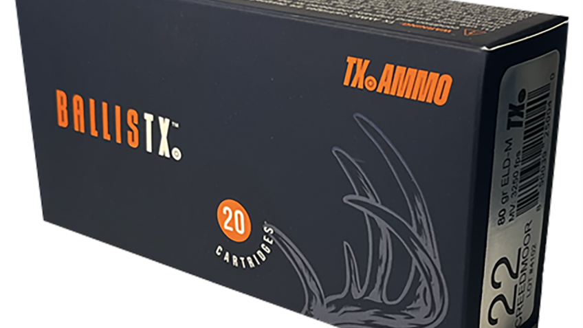 TX.AMMO RTXA22C80ELDM BallisTX 22 Creedmoor 80 Gr Extremely Low Drag-Mat