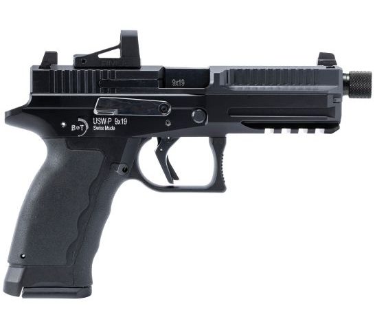 B&T USW-P 9mm M13.5LH Thread Striker-Fired OR Pistol w/(1) 17rd & (1) 19rd Mags BT-490002