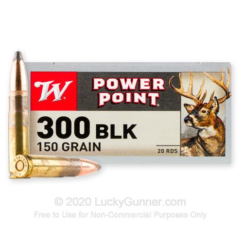 Winchester .300 Blackout Power Point PSP Ammo 150gr 20/ct