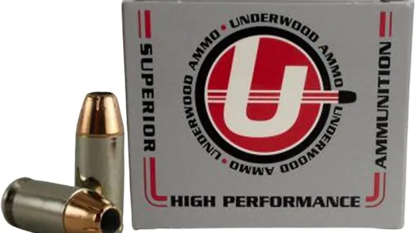 Underwood Ammo .45 Super 230 Grain Jacketed Hollow Point Nickel Plated Brass Cased Pistol Ammo, 20 Rounds, 624