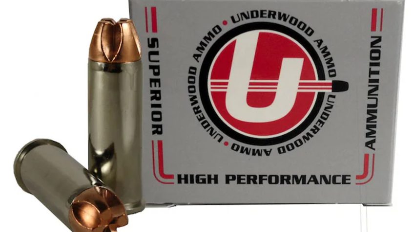 Underwood Ammo .44 Remington Magnum 220 Grain Solid Monolithic Nickel Plated Brass Cased Pistol Ammo, 20 Rounds, 841