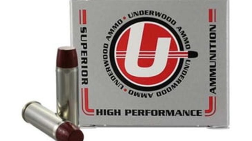 Underwood Ammo .454 Casull 360 Grain Coated Hard Cast Nickel Plated Brass Cased Pistol Ammo, 20 Rounds, 738