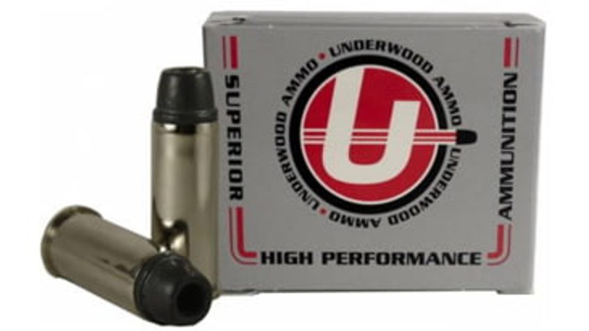 Underwood Ammo .44 Special 190 Grain Coated Soft Cast Semi-Wadcutter Hollow Point Nickel Plated Brass Cased Pistol Ammo, 20 Rounds, 742