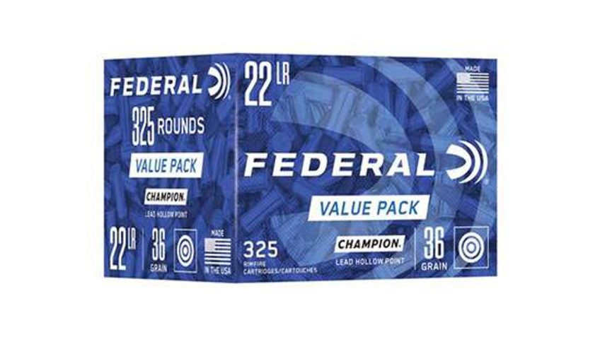 FEDERAL CHAMPION 22LR 36GR LEAD HP 325/10