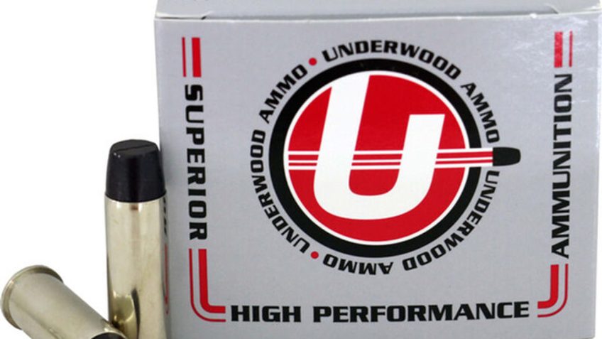 Underwood Ammo .44 Remington Magnum 305 Grain Coated Hard Cast Nickel Plated Brass Cased Pistol Ammo, 20 Rounds, 723