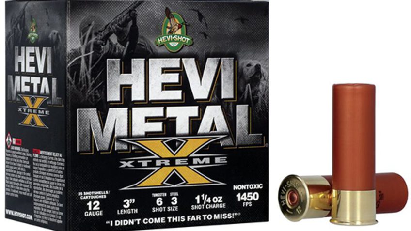 HEVI-Shot Hevi Metal Xtreme 12 Gauge 1.25oz 3in Shotgun Ammo, Shot 6, 25 Rounds, HS38126-25RD