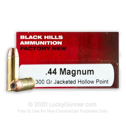 44 Mag – 300 Grain JHP – Black Hills – 50 Rounds