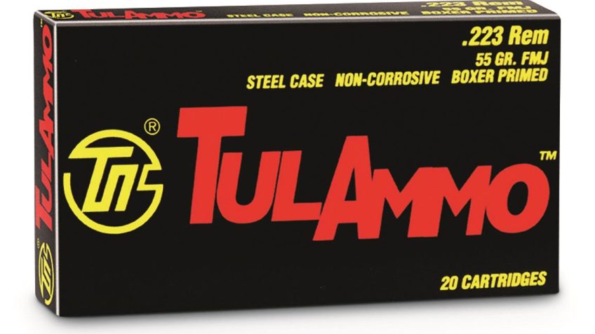 TulAmmo, .223 Remington, FMJ, 55 Grain, 1,000 Rounds