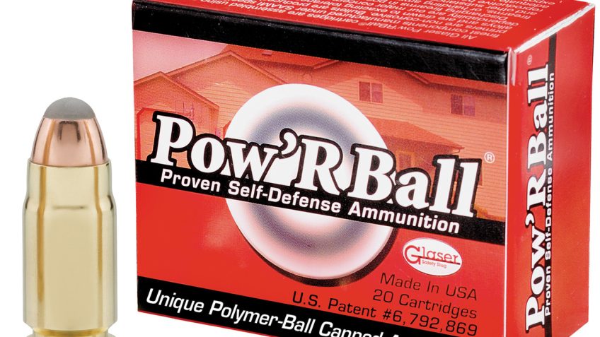 Glaser Pow’RBall Handgun Ammunition .357 SIG 100 gr JHP 1600 fps 20/box, PB357SIG100/20