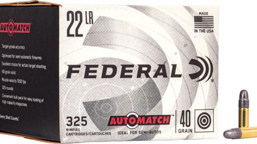 22 LR – 40 Grain LRN – Federal AutoMatch Target – 3250 Rounds