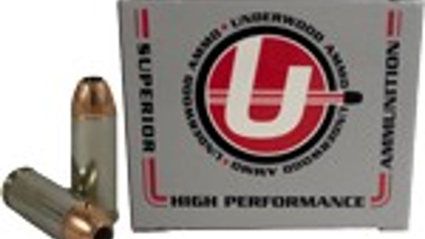 Underwood Ammo 10mm Auto 180 Grain Bonded Jacketed Hollow Point Nickel Plated Brass Cased Pistol Ammo, 20 Rounds, 244