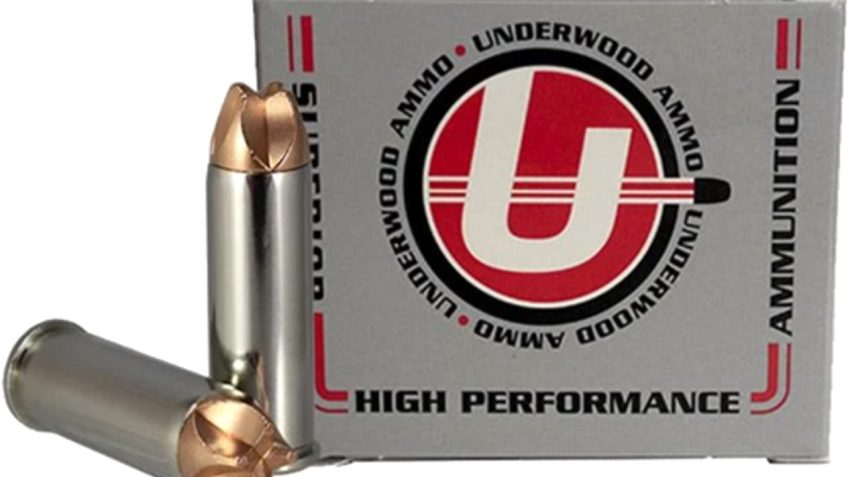 Underwood Ammo .44 Remington Magnum 160 Grain Solid Monolithic Nickel Plated Brass Cased Pistol Ammo, 20 Rounds, 902