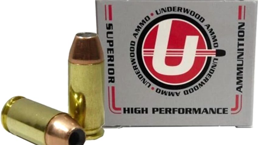 Underwood Ammo .460 Rowland 185 Grain Jacketed Hollow Point Nickel Plated Brass Cased Pistol Ammo, 20 Rounds, 627