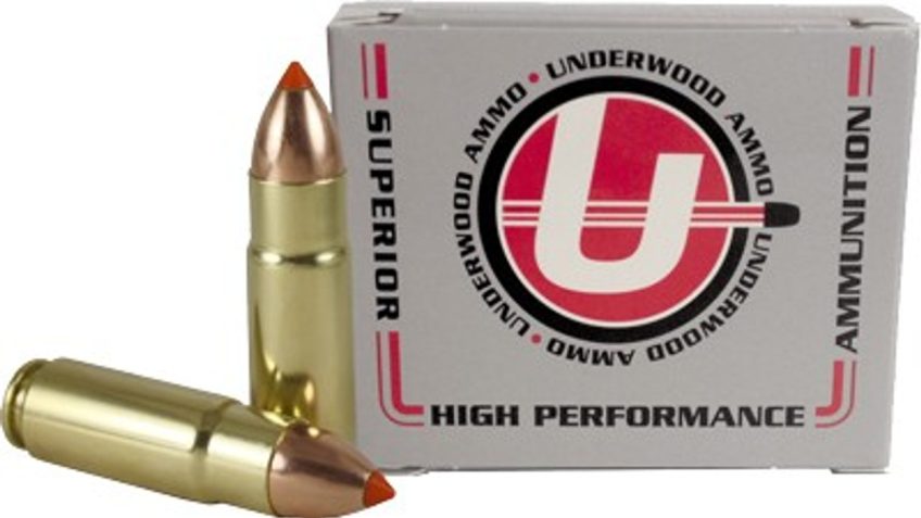 Underwood Ammo .458 SOCOM 300 Grain Spitzer Brass Cased Rifle Ammo, 20 Rounds, 415