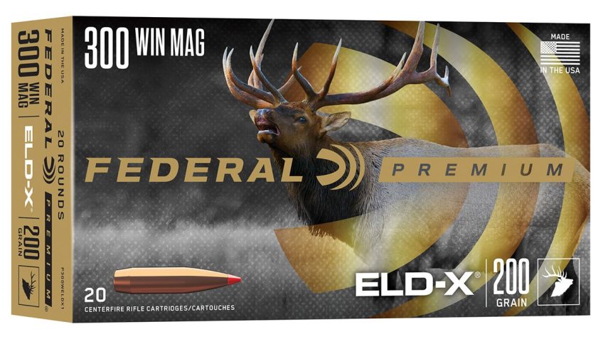 Federal Premium 300 Winchester Magnum 200gr ELD-X Centerfire Rifle Ammo – 20 Rounds