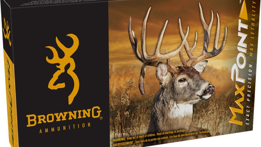 Browning MAXPOINT 6.5 Creedmoor 140 Grain Maxpoint Brass Rifle Ammo, 20 Rounds, B192100652