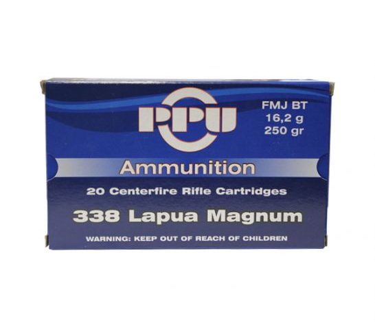 PPU 338 LAPUA 250 GR FMJ BT