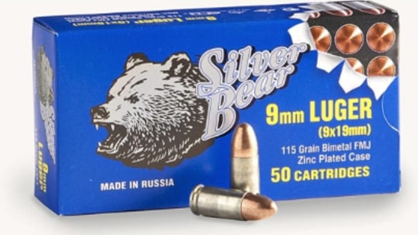 Silver Bear 9mm Luger 115gr. – Fmj Zinc Plated Case 50-pk