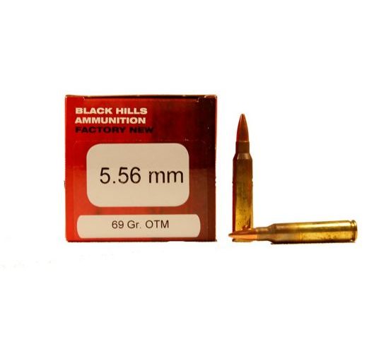 5.56×45 – 69 Grain Open Tip Match – Black Hills – 50 Rounds