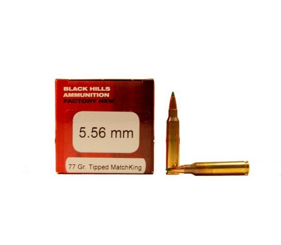 5.56X45MM NATO 77GR TIPPED MATCHKING AMMO – 5.56x45mm NATO 77gr TMK 50/Box