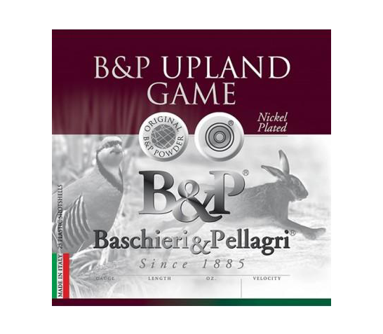 Baschieri & Pellagri Upland Game Shotshells 12 ga 3in 1-7/8 oz 1250 fps Size 7.5 25/ct, 123B78U7