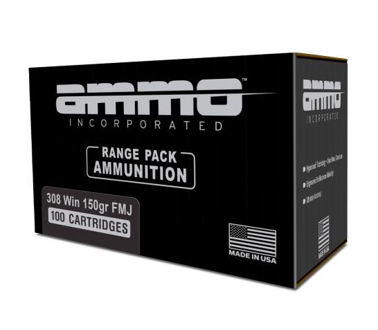 Ammo Inc Signature .308 Win Ammo 150 Grain FMJ, 100rds – 308150FMJ-A100