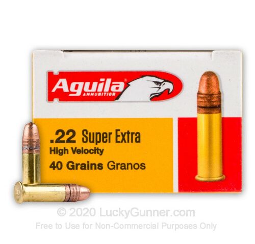 22 LR – 40 Grain CPRN – Aguila Super Extra – 2000 Rounds