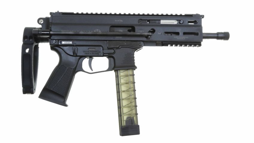 GRAND POWER STRIBOG SP9A3 9MM SUB PISTOL, PDW Brace with Tailhook