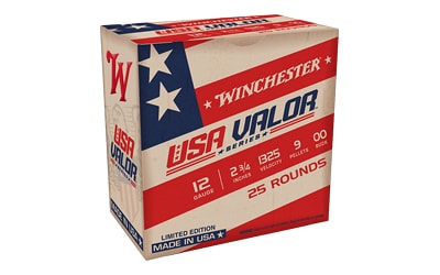 WINCHESTER USA VALOR 12GA 2.75 00BUCK 9PEL 25rds