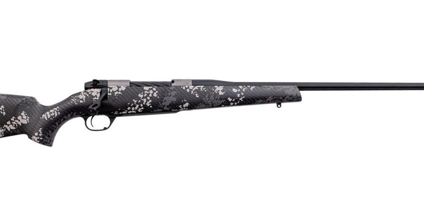 Weatherby Mark V, Backcountry 2.0 Ti, 308 Winchester, 22" Barrel, Fluted Titanium Barrel, #1 Contour, d Finish, Graphite Black, Grey and White Sponge Accents, Exposed Carbon Fiber Stock, 5rd