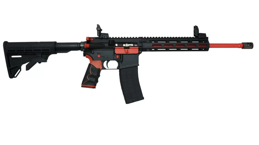 Tippman M4-22 Redline 22 LR 16″ Red Fluted Barrel (Omit Optics)