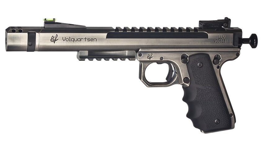 Volquartsen Scorpion .22 LR, 6" Barrel, 1911 Style Target Frame, Battleworn Finish