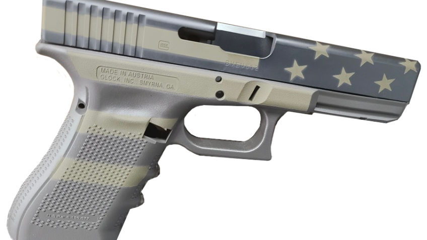 Glock 19 Gen3 9mm 4.02" Barrel, Operator Flag Cerakote Finish, Interchangeable Backstraps Grip, 15rd