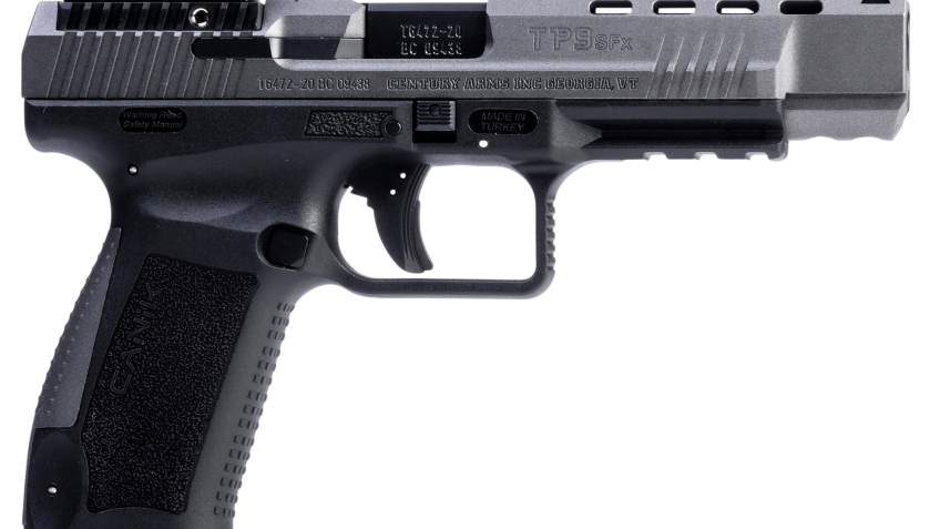 Canik TP9SFx, 9mm, 5.2" Barrel, Tungsten, 3 Dot Sights, MeCanik M02, 20rd