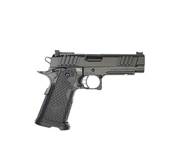 Staccato P 9mm Luger 4.4in Billet Aluminum Diamond Like Carbon Pistol – 20+1 Rounds