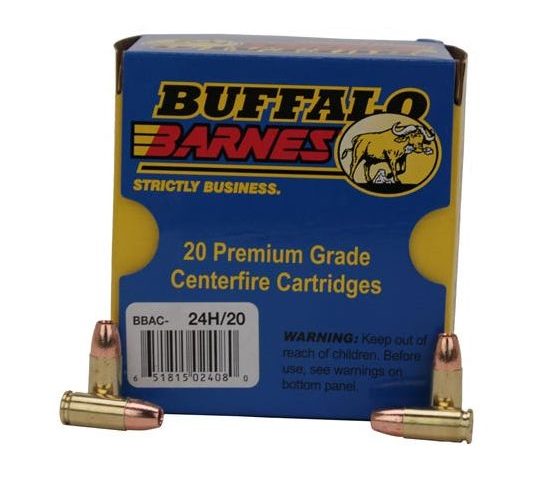 Buffalo Bore Ammunition Buffalo-barnes, Bba 24h/20 9mm +p+  115   Tacxp  20/12   Lead Free