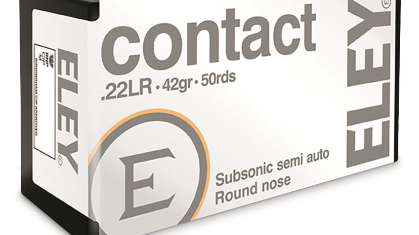 Eley Contact Sub-Sonic, .22LR, LRN, 42 Grain, 50 Rounds