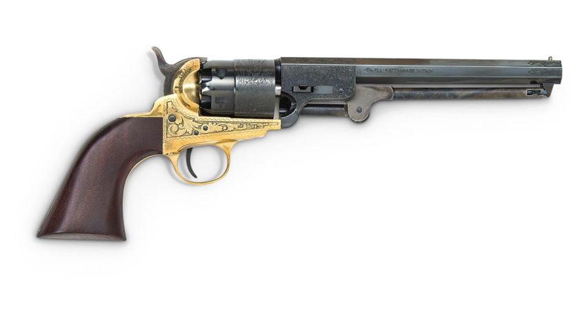 Traditions 1851 Navy Engraved, .44 Caliber, Black Powder Revolver