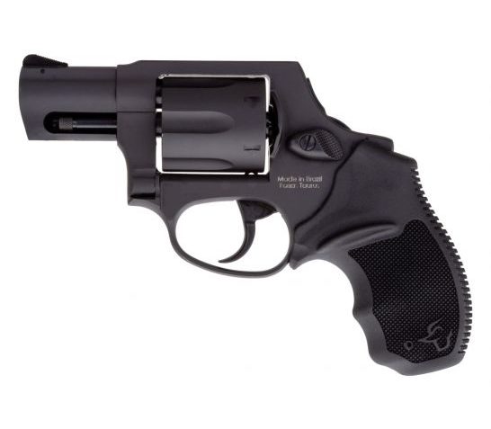 Taurus 856 38 Spl + P 6 Round 2″ Matte Black Aluminum, Black Rubber Grip