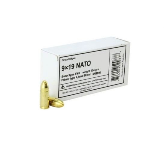 Sellier & Bellot Handgun, S&b Sb9nato        9mm     124 Fmj Nato     50/20